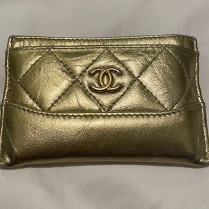 Gold Chanel wallet